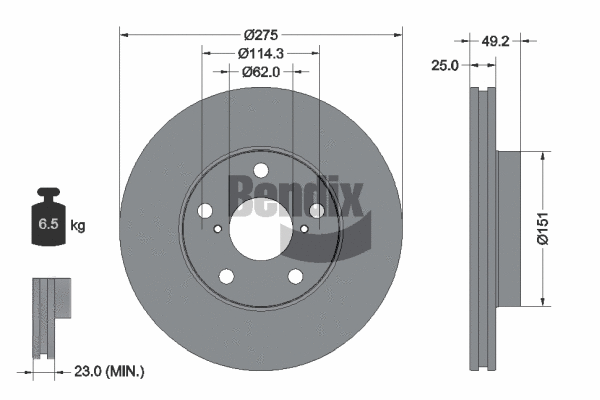 Brake Disc (BDS1225)