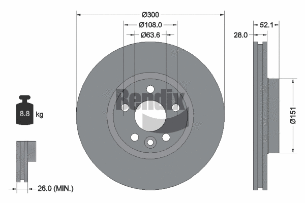 Brake Disc (BDS1127HC)