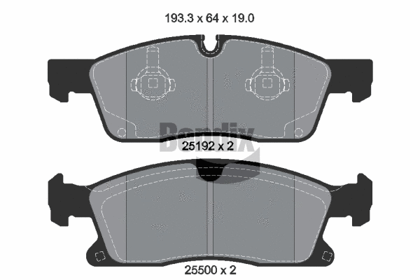 Brake Pad Set, disc brake (BPD2329)