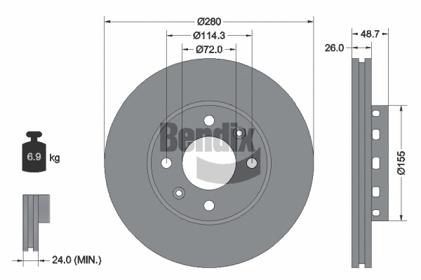 Brake Disc (BDS2031)