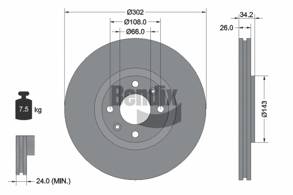 Brake Disc (BDS1082)