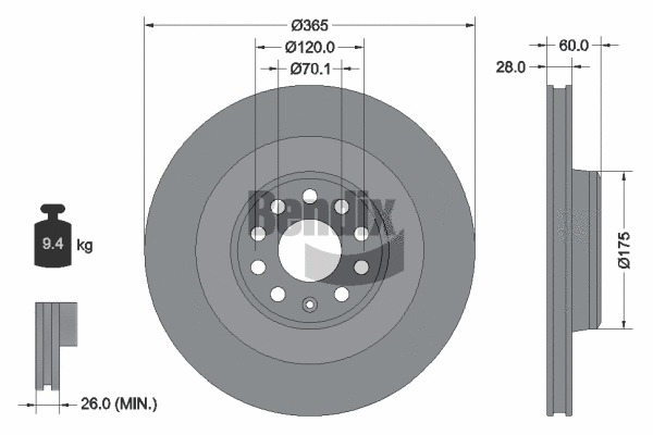 Brake Disc (BDS2276HC)