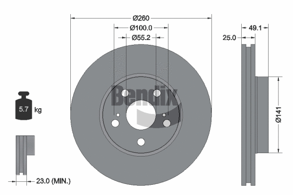Brake Disc (BDS1900)