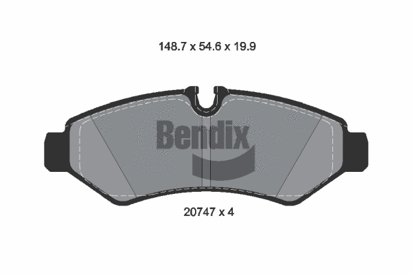 Brake Pad Set, disc brake (BPD1632)