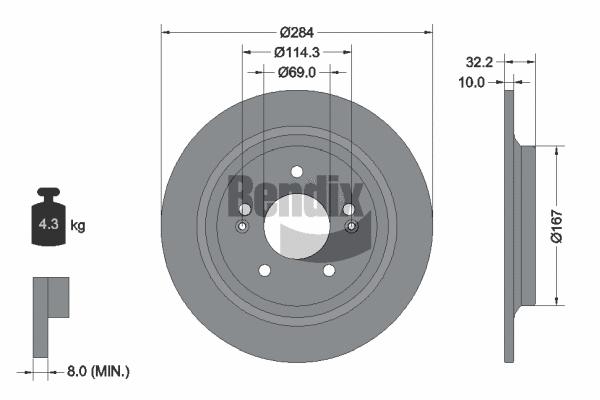 Brake Disc (BDS2174)