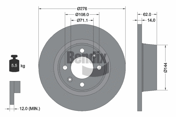 Brake Disc (BDS1315)