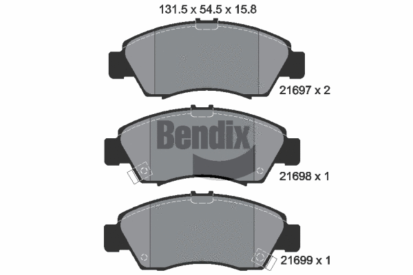 Brake Pad Set, disc brake (BPD1327)