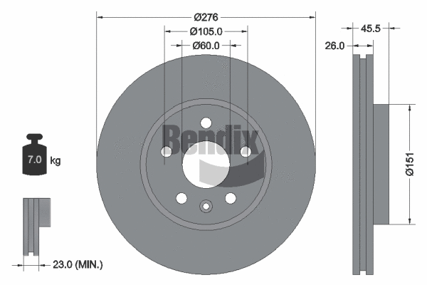 Brake Disc (BDS1150)