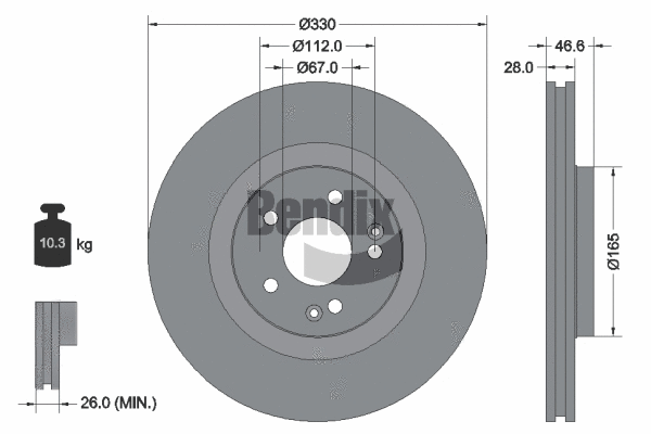 Brake Disc (BDS1954HC)