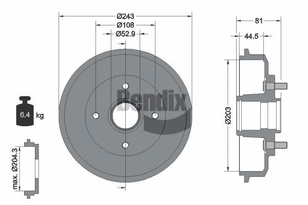Brake Drum (BDM1050)