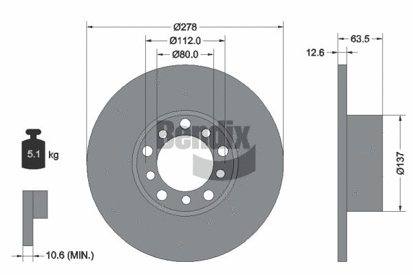 Brake Disc (BDS1765)