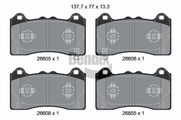 Brake Pad Set, disc brake (BPD2536)