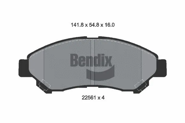 Brake Pad Set, disc brake (BPD2414)