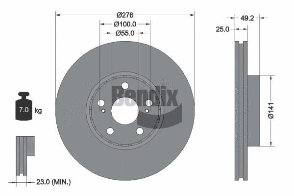 Brake Disc (BDS2058)