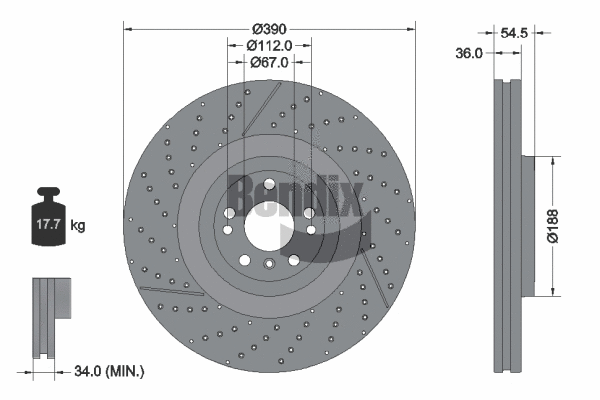 Brake Disc (BDS2285HC)