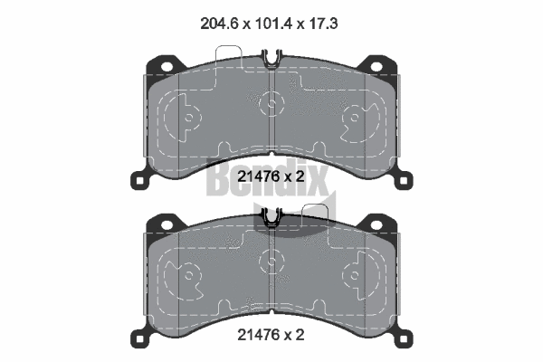 Brake Pad Set, disc brake (BPD2427)