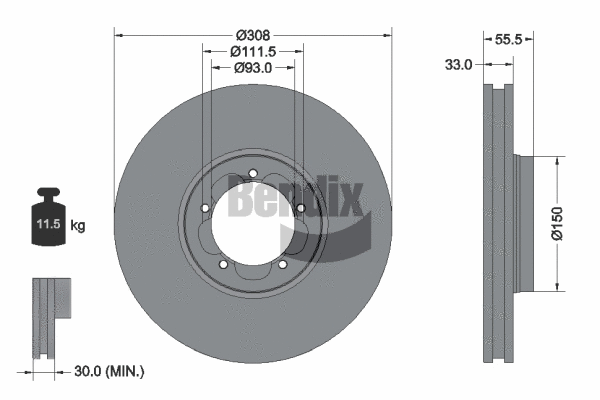 Brake Disc (BDS1269)