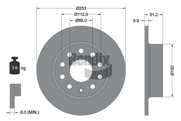 Brake Disc (BDS1007)