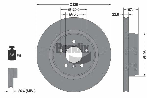Brake Disc (BDS1345HC)