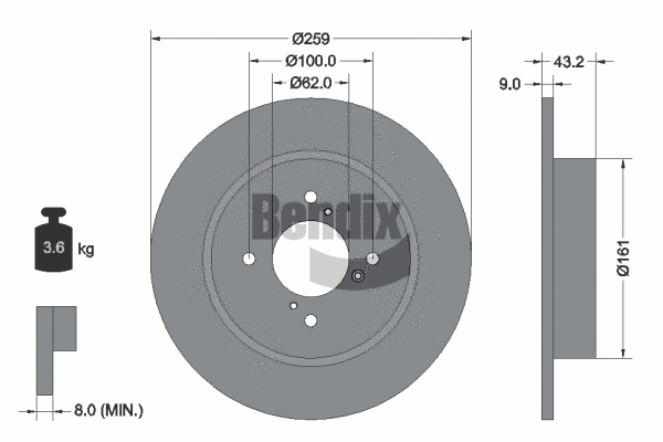 Brake Disc (BDS1867)