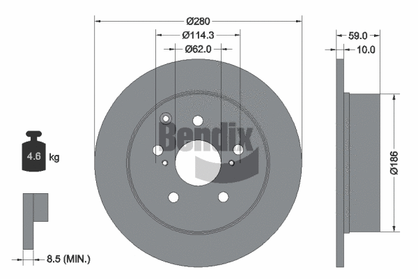 Brake Disc (BDS1909)