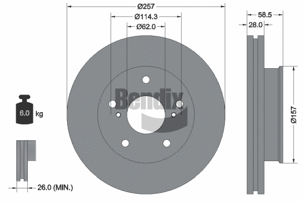 Brake Disc (BDS1518)