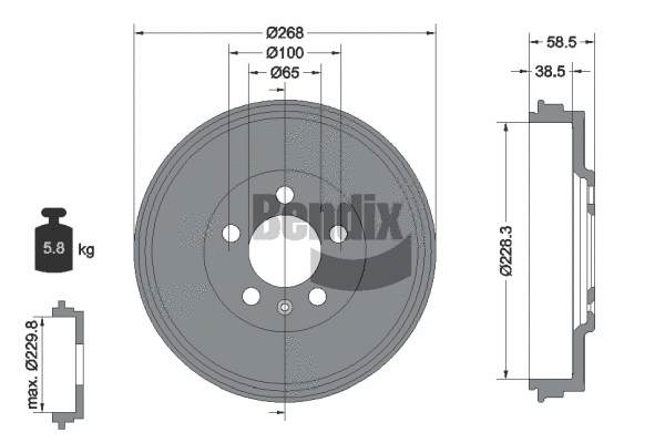Brake Drum (BDM1160)