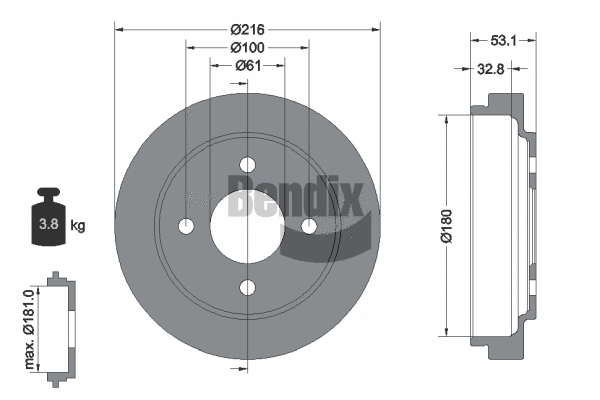 Brake Drum (BDM1061)