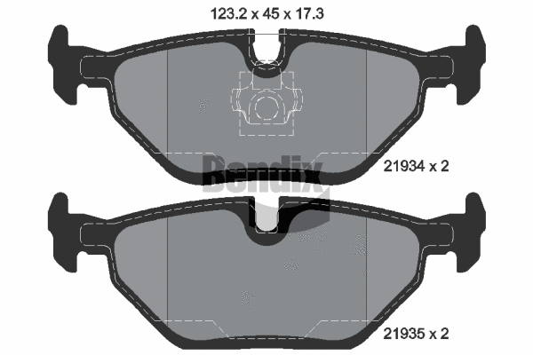 Brake Pad Set, disc brake (BPD1146)