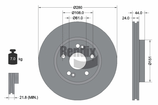 Brake Disc (BDS1241)