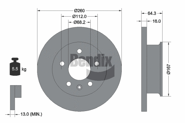 Brake Disc (BDS2038)