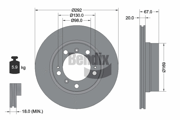 Brake Disc (BDS2147HC)