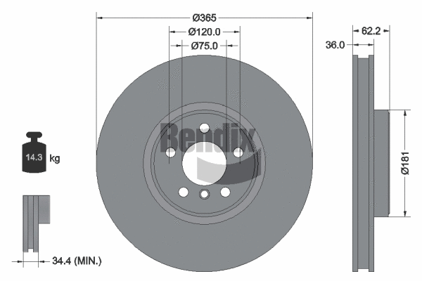 Brake Disc (BDS1832HC)