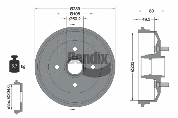 Brake Drum (BDM1039)