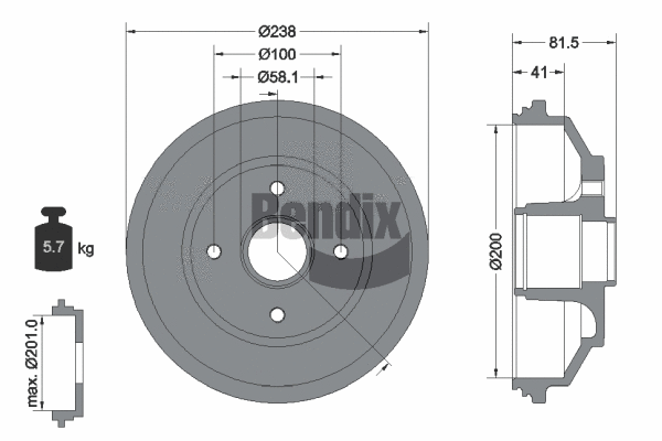 Brake Drum (BDM1137)