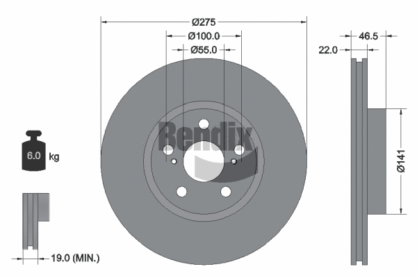 Brake Disc (BDS1877)