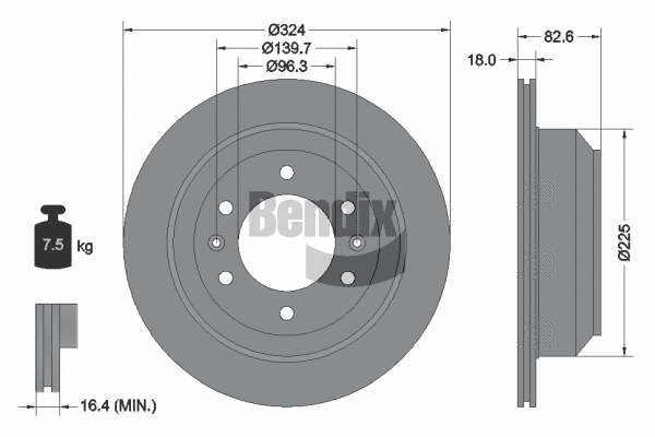 Brake Disc (BDS1870)