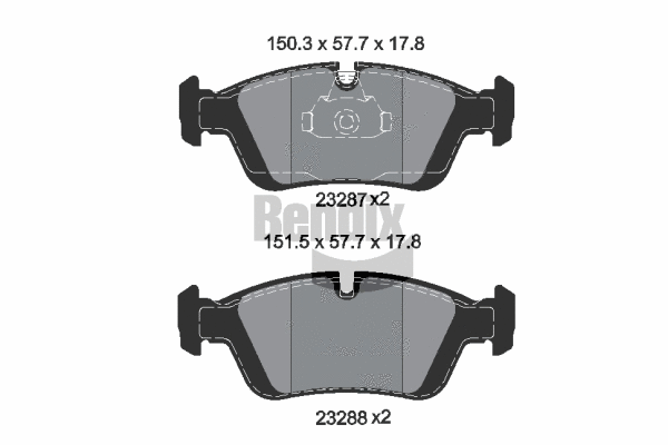 Brake Pad Set, disc brake (BPD1055)