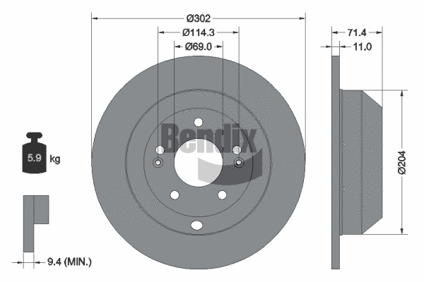 Brake Disc (BDS1472)