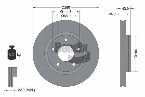 Brake Disc (BDS1118HC)