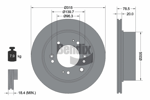 Brake Disc (BDS1928)