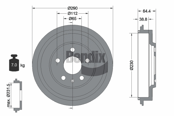 Brake Drum (BDM1116)