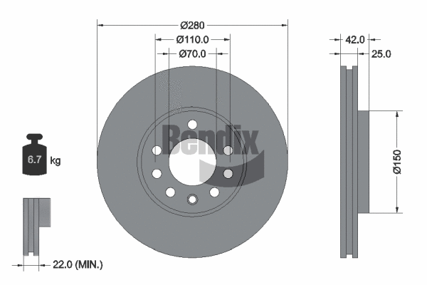 Brake Disc (BDS1069)