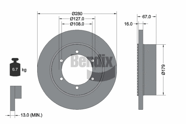 Brake Disc (BDS2304)