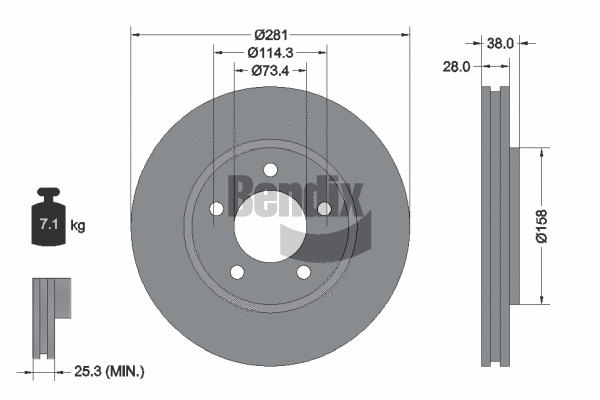 Brake Disc (BDS1944)