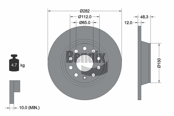 Brake Disc (BDS1031)