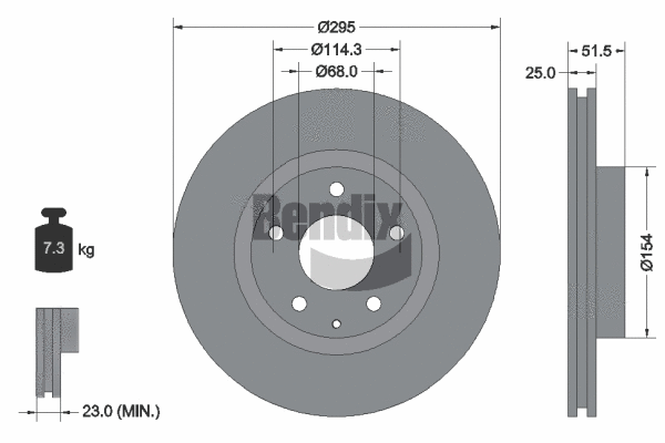 Brake Disc (BDS1481)