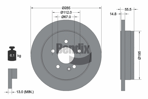 Brake Disc (BDS1501)
