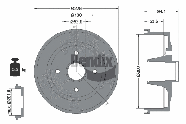 Brake Drum (BDM1058)