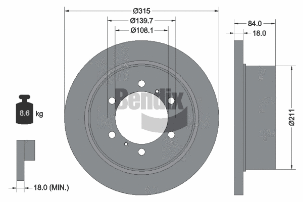Brake Disc (BDS1975)